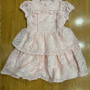NWT Janie and jack Lace Occasion Dress  Size 6 Pink